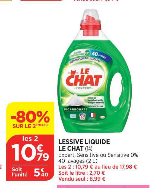 Lessive Liquide Le Chat