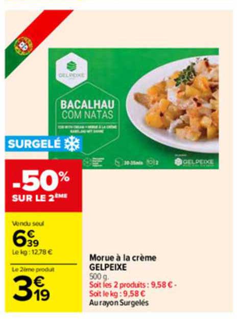 Morue à La Crème Gelpeixe