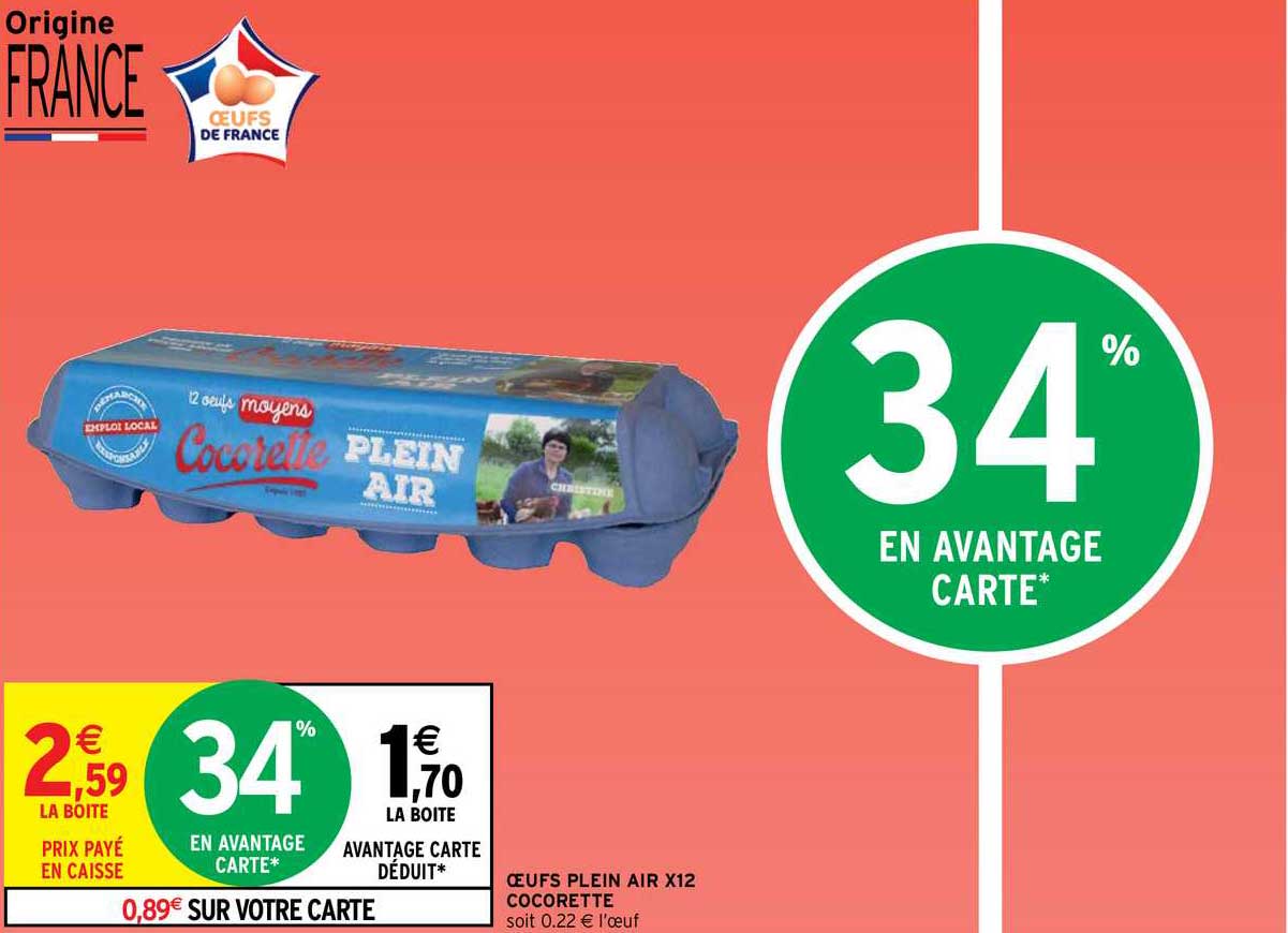 Oeufs Plein Air X12 Cocorette