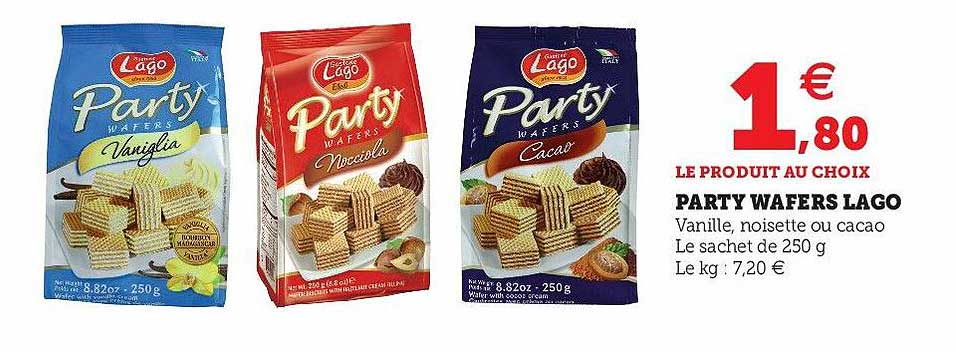 party wafers lago