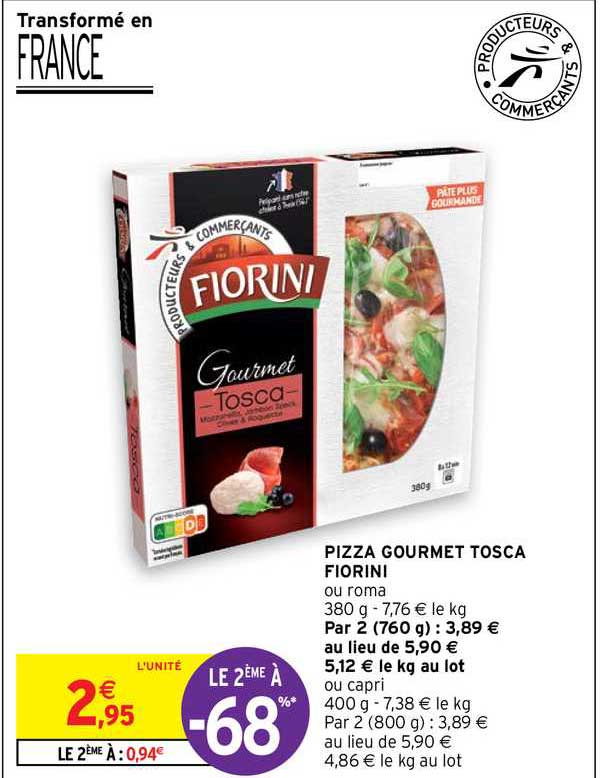 pizza gourmet tosca fiorini