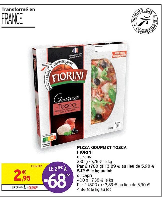 pizza gourmet tosca fiorini