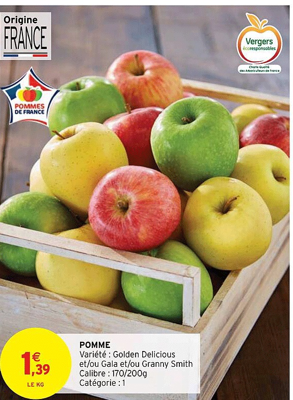 Pomme Golden Delicious - Gala Ou Granny Smith