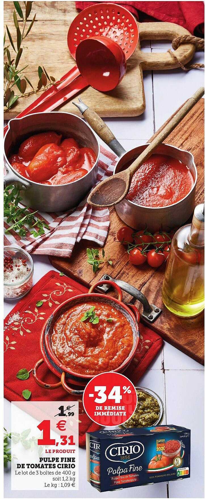 Pulpe Fine De Tomates Cirio