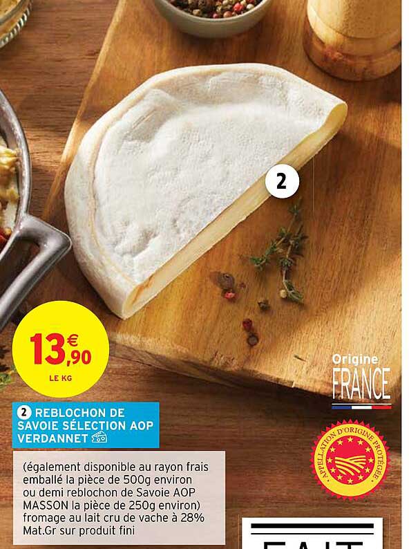 reblochon de savoie sélection agp verdannet