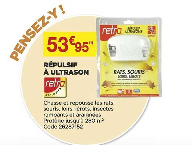 répulsif à ultrason retro