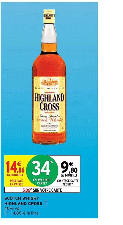 scotch whisky highland cross