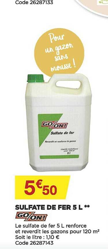 sulfate de fer 5 l go-on!