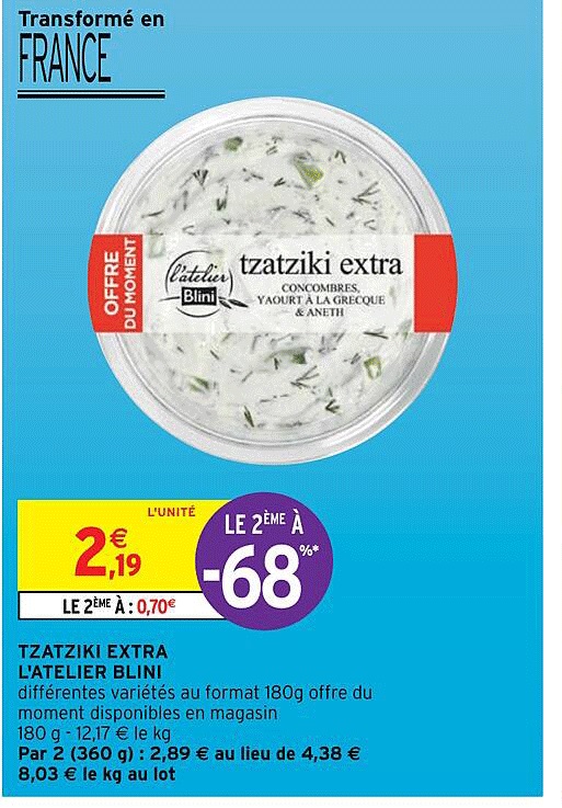 tzatziki extra l'atelier blini