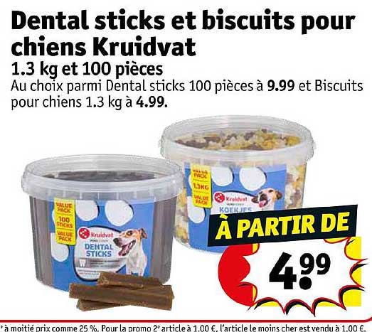 dental sticks et biscuits pour chiens kruidvat