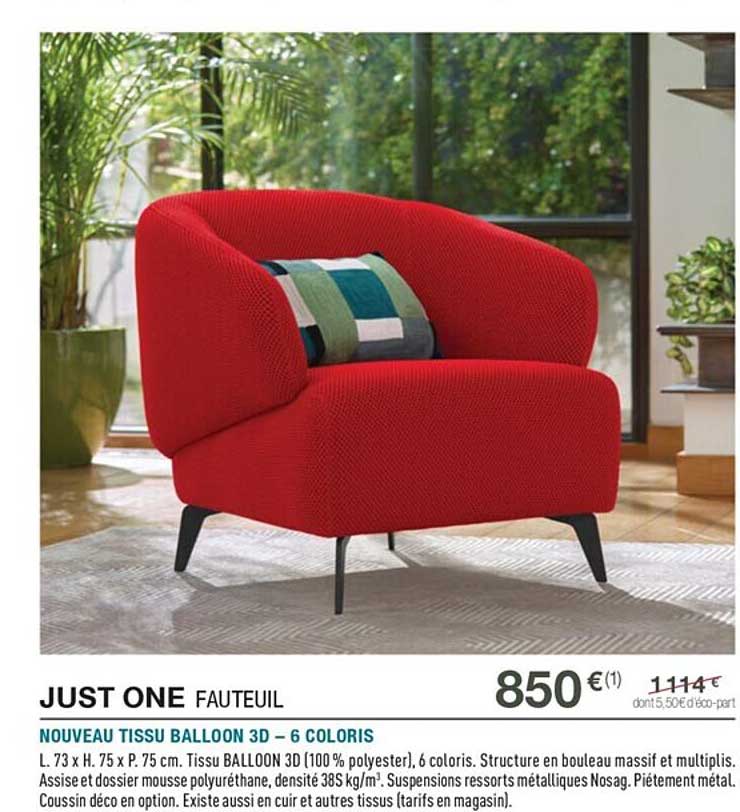 fauteuil just one