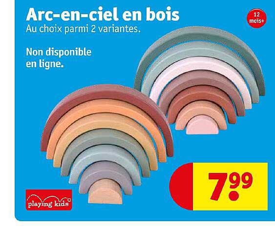 arc-en-ciel en bois