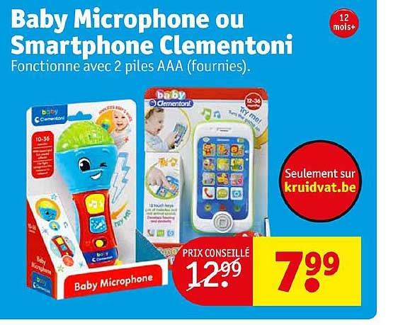 baby microphone ou smartphone clementoni