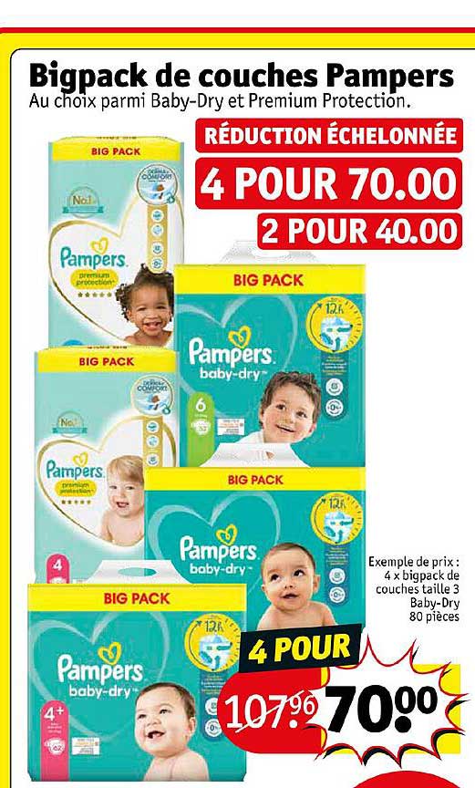 big pack de couches pampers