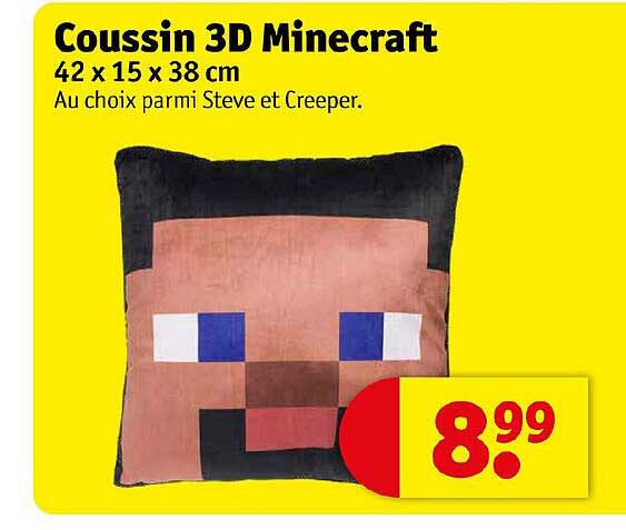 Coussin 3d Minecraft