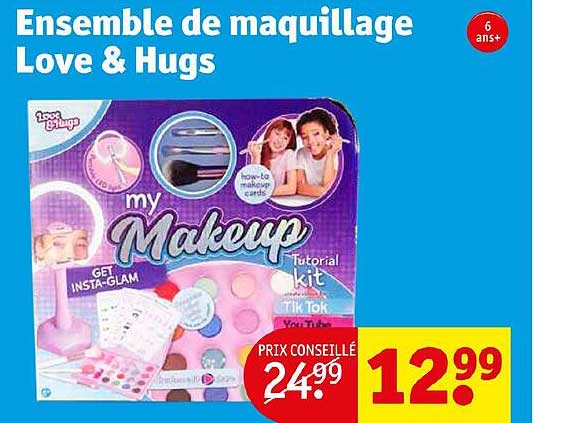 ensemble de maquillage love & hugs