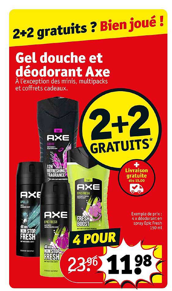Gel Douche Et Déodorant Axe