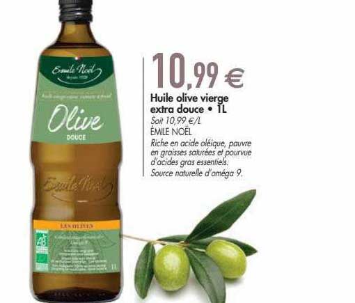 huile olive vierge extra douce 1l émile noël