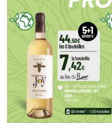 igp côtes de gascogne naturellement joy 2020