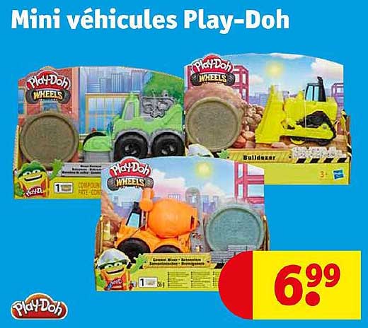 mini véhicules play-doh