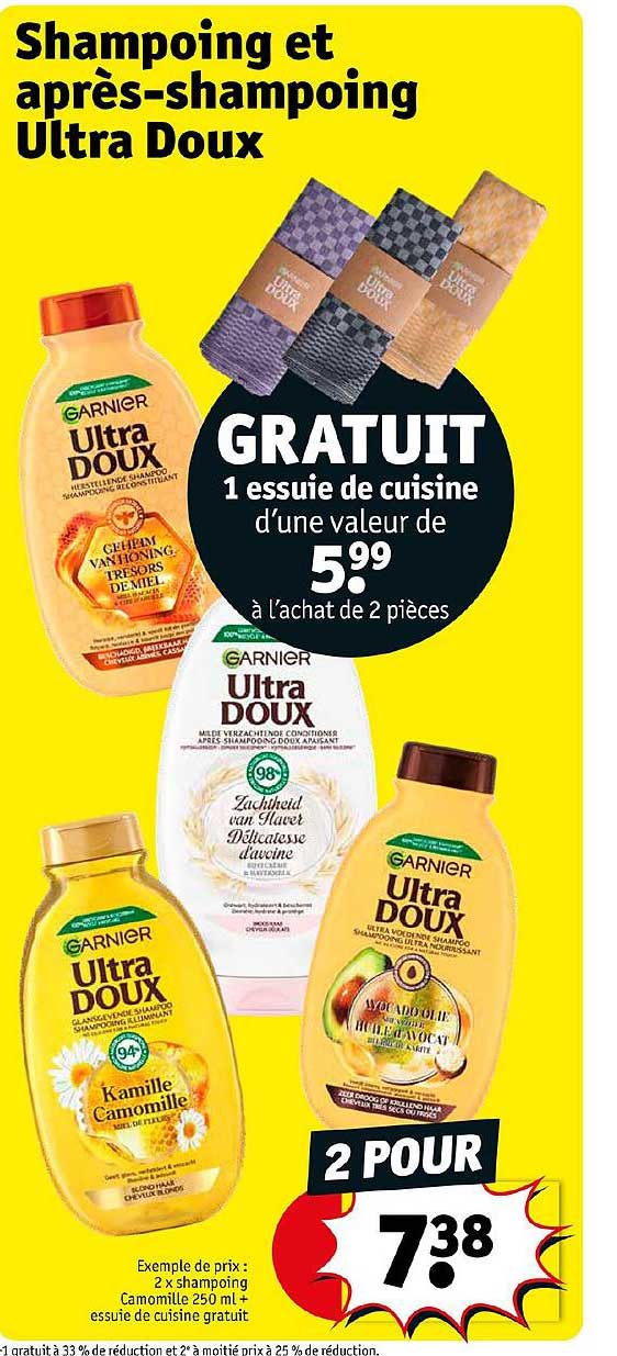 shampoing et après-shampoing ultra doux