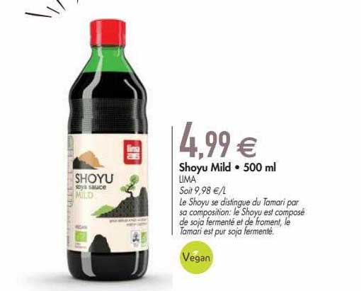 shoyu mild 500ml lima