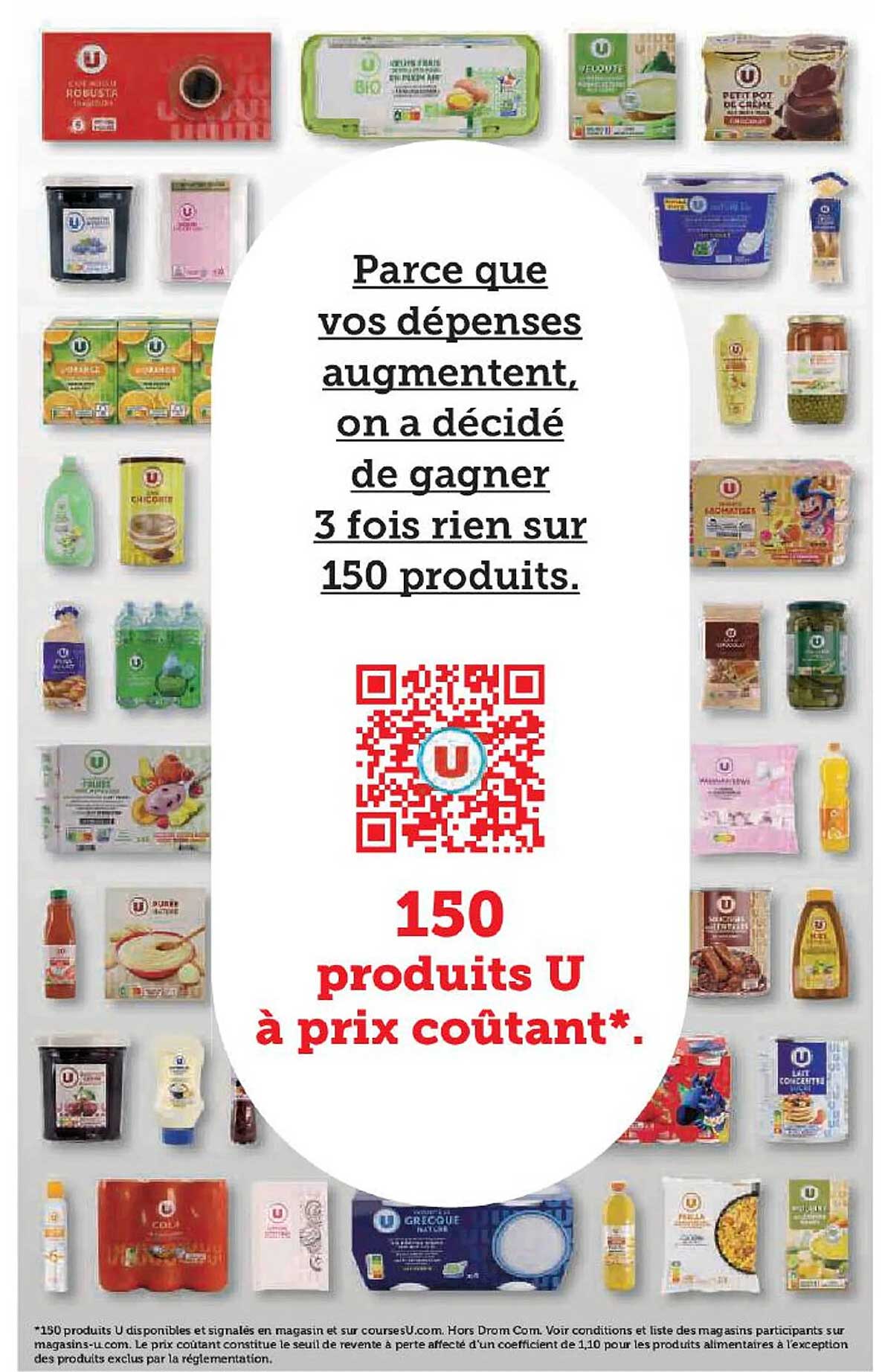 150 produits u à prix coûtant