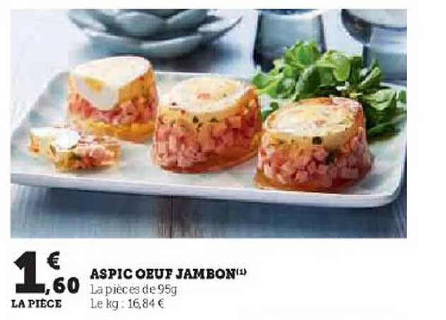 aspic œuf jambon