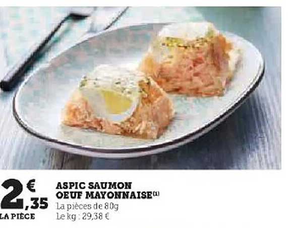 aspic saumon œuf mayonnaise
