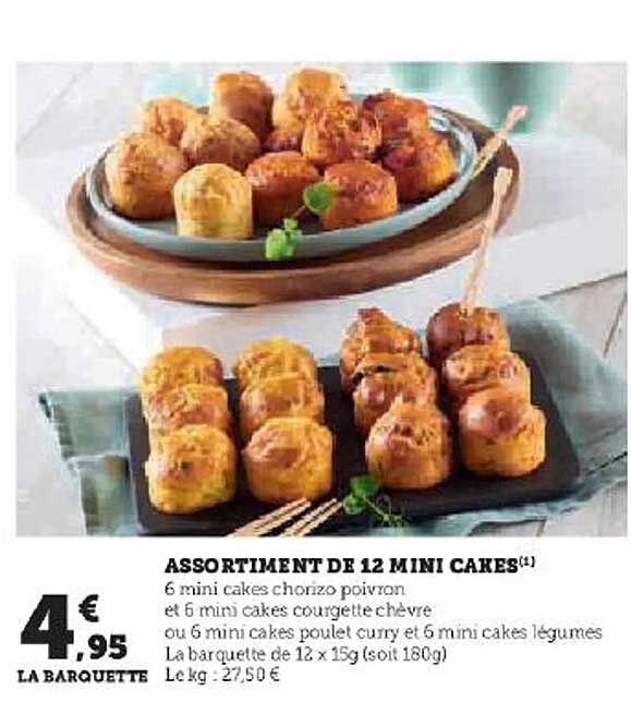 Assortiment De 12 Mini Cakes