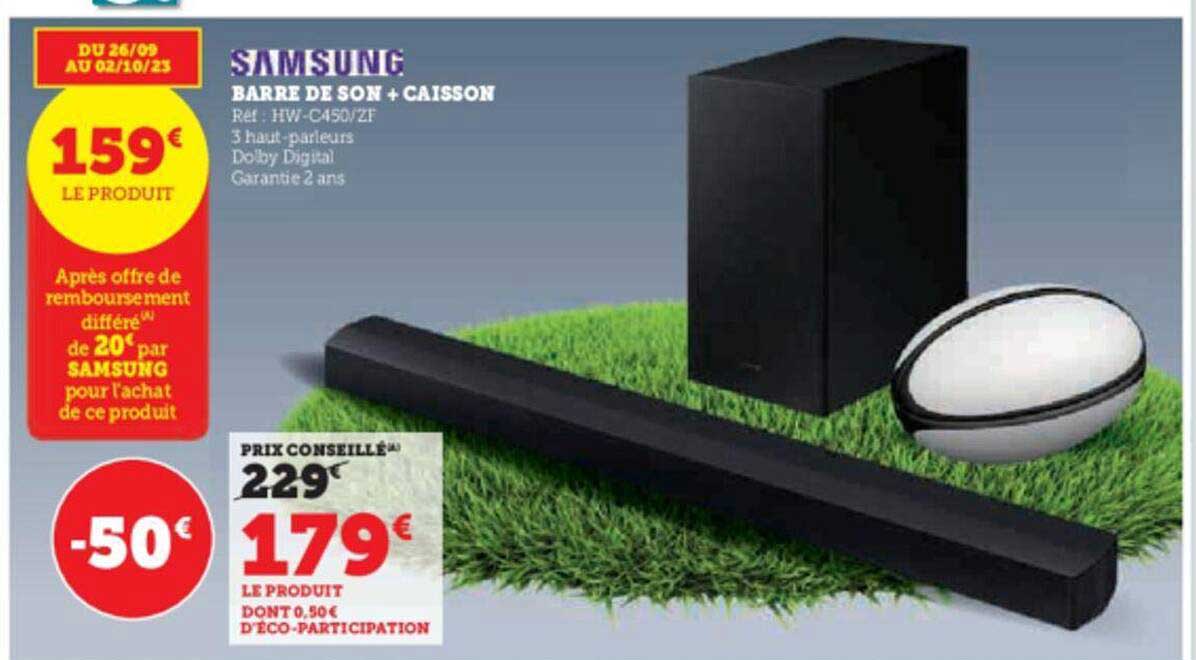 Barre De Son + Caisson Samsung