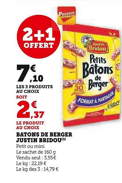 bâtons de berger justin bridou