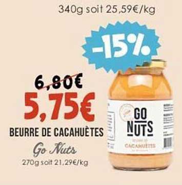beurre de cacahuètes go nuts