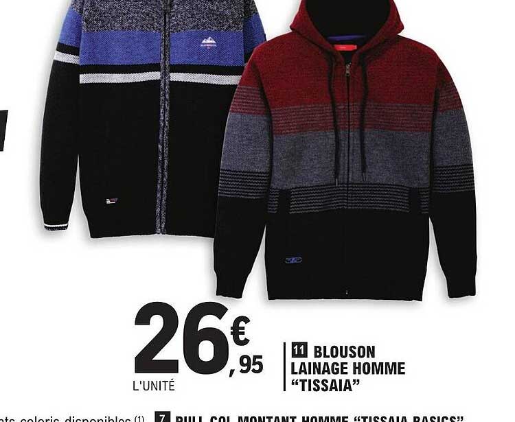 Blouson Lainage Homme "tissaia"