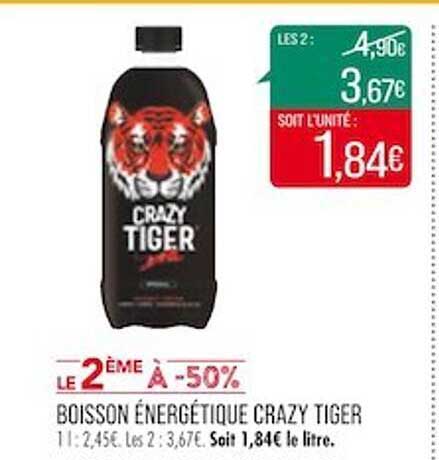 boisson énergétique crazy tiger