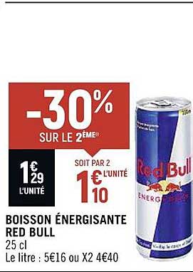 boisson énergisante red bull