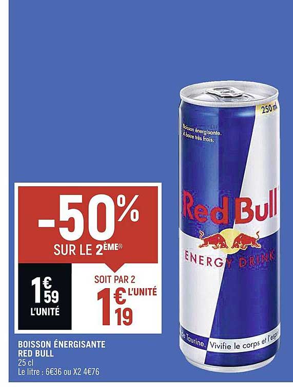 boisson énergisante red bull