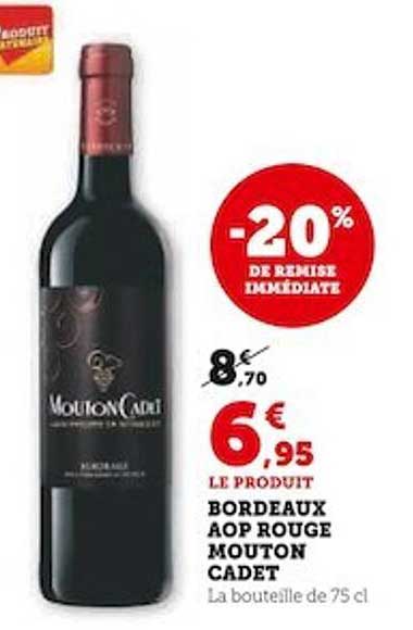 bordeaux aop rouge mouton cadet