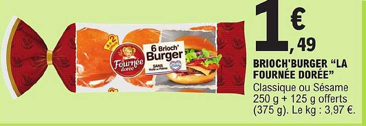 brioch'burger "la fournée dorée"