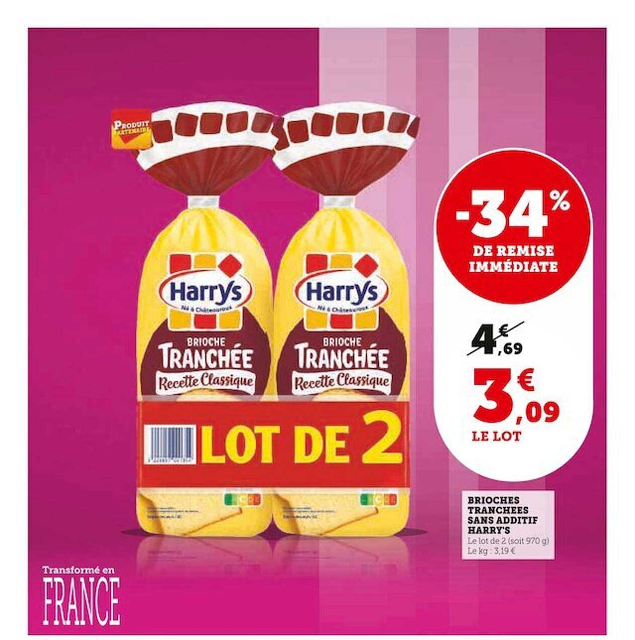 Brioches Tranchées Sans Additif Harry's