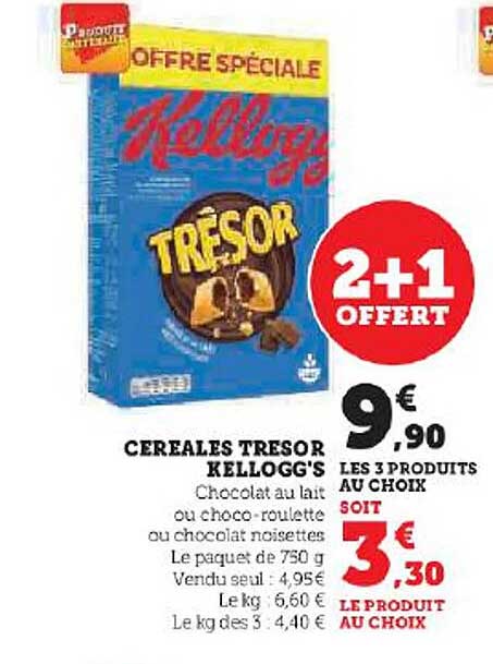 Céréales Trésor Kellogg's