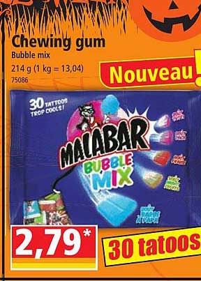chewing gum bubble mix