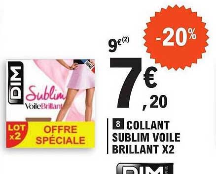 collant sublim voile brillant x 2 dim paris