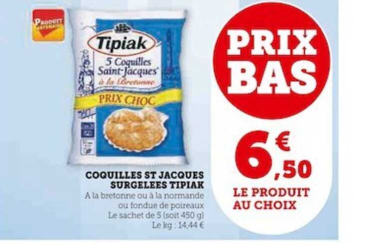 Coquilles St Jacques Surgelées Tipiak