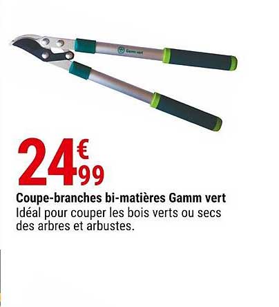 coupe-branches bi-matières gamm vert