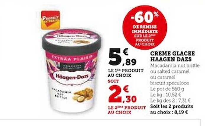 crème glacée häagen-dazs