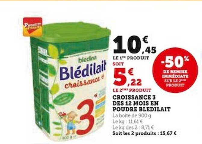 Croissance 3 Dès 12 Mois En Poudre Blédilait