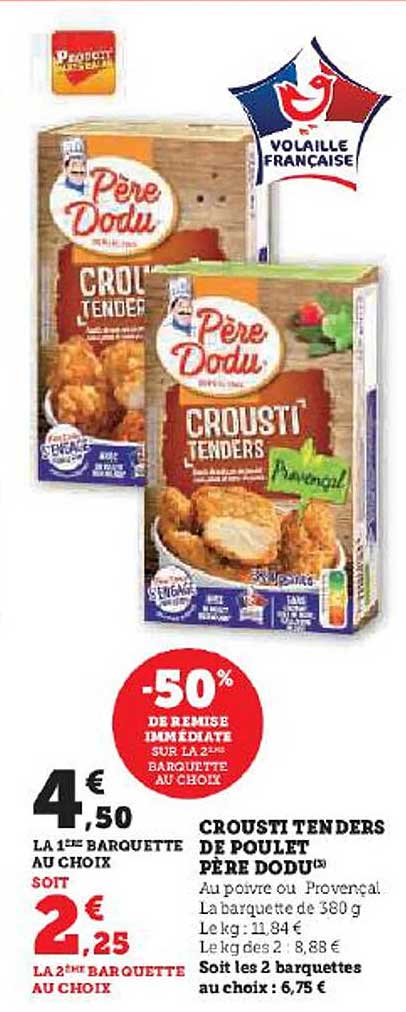 crousti tenders de poulet père dodu