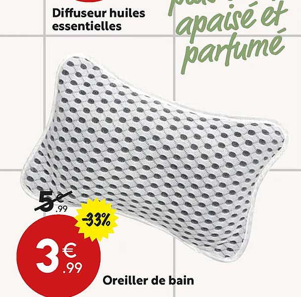 Diffuseur Huiles Essentielles, Oreiller De Bain