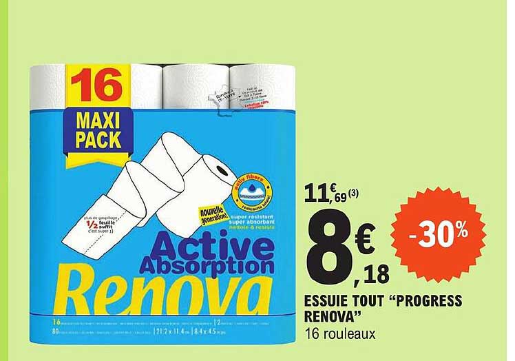 essuie tout "progress renova"